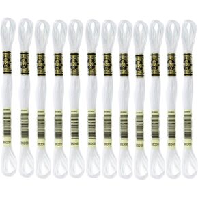 DMC Thread 6-Strand Embroidery Cotton 8.7 Yards Snow White 117-B5200 (12-Pack) in Kuwait