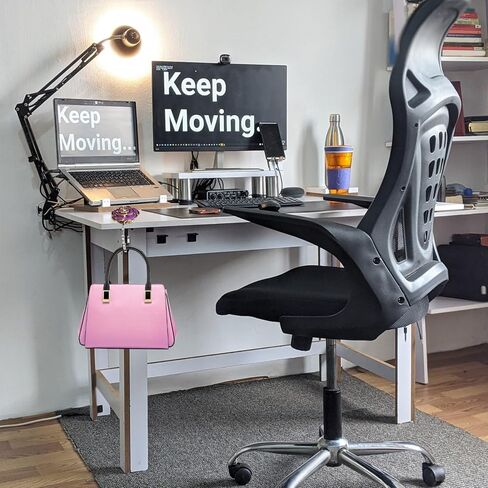 Veemoon Purse Holder for Table, Purse Hook Handbag Holder Hook Foldable Handbag Hanger, Hanger Bag Storage Decor Giftware for Women Girls for Desk Tables in Saudi Arabia