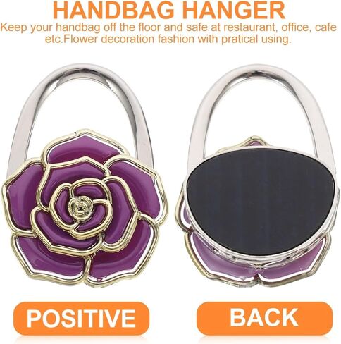 Veemoon Purse Holder for Table, Purse Hook Handbag Holder Hook Foldable Handbag Hanger, Hanger Bag Storage Decor Giftware for Women Girls for Desk Tables in Saudi Arabia