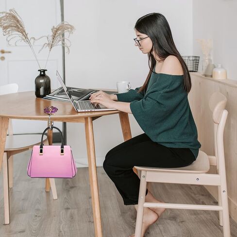 Veemoon Purse Holder for Table, Purse Hook Handbag Holder Hook Foldable Handbag Hanger, Hanger Bag Storage Decor Giftware for Women Girls for Desk Tables in Saudi Arabia