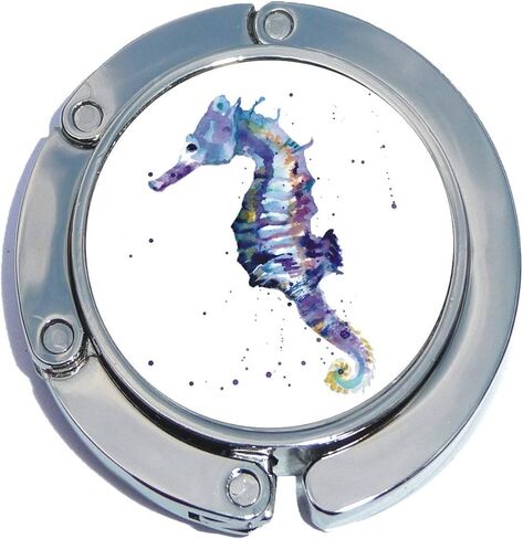 NewCharms Watercolor Seahorse Foldable Purse Hanger in Saudi Arabia
