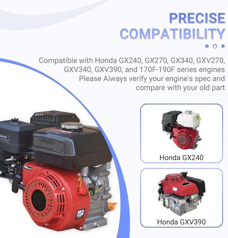 90042-ZE8-000 استبدال مسمار تثبيت المكربن ​​ومجموعة الجوز لهوندا GX240 GX270 GX340 GX390 170F-190F - 133.2 ملم (عبوتان) in Kuwait