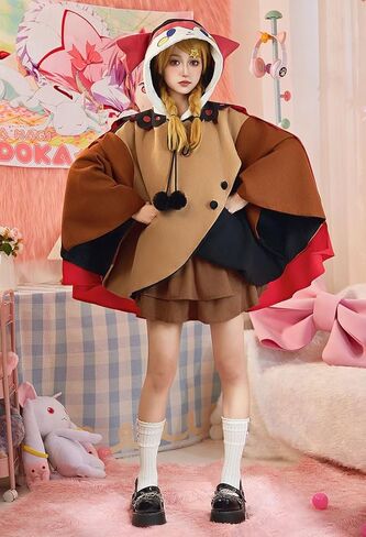 Micotaku Official Licensed Puella Magi Madoka Magica Reversible Double-Sided Charlotte Dessert Witch Hooded Cloak in Saudi Arabia