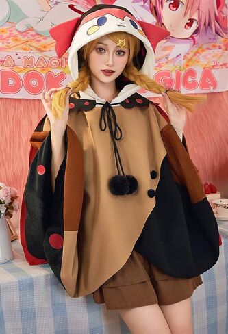 Micotaku Official Licensed Puella Magi Madoka Magica Reversible Double-Sided Charlotte Dessert Witch Hooded Cloak in Saudi Arabia