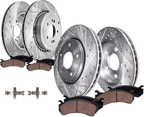 Detroit Axle - Rear Brake Shoes for Ford Ranger Mazda B2300 B2500 B3000 B4000, Premium Semi-Metallic Brake Shoes Replacement in Saudi Arabia