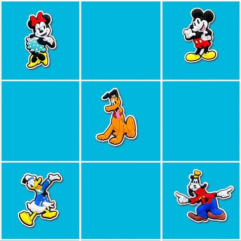 25,40Pcs Shoe Charms for Croc Clogs Sandals Decoration, Shoe Accessories Charms for Adults Party Favors in Kuwait