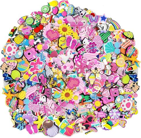 سحر الكرتون البلاستيكية، 400/30 قطعة، لا التكرارات، المفاجئة تناسب DIY زخرفة الأحذية الملحقات in Saudi Arabia
