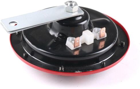 GALPADA Super Loud Car Horn Kit 12v High Low Tone Motorcycle Horns with Relay for Auto Modification, Red Pair with 1 Relay Suitable for Cars and Motorbikes in Saudi Arabia