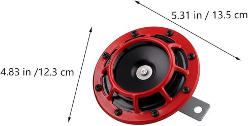 GALPADA Super Loud Car Horn Kit 12v High Low Tone Motorcycle Horns with Relay for Auto Modification, Red Pair with 1 Relay Suitable for Cars and Motorbikes in Saudi Arabia