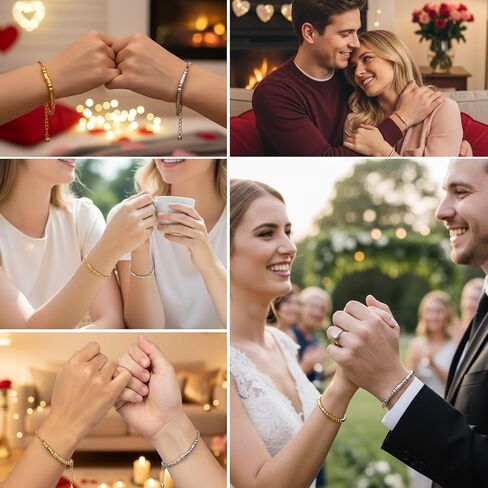 Thrist Morse Code أساور متطابقة للأزواج، أنا أحبك، أساور للأزواج، هدايا مجوهرات له، صديقها، صديقتها، الزوج، عيد الفصح، عيد الميلاد، الذكرى السنوية للتخرج‌ in Kuwait