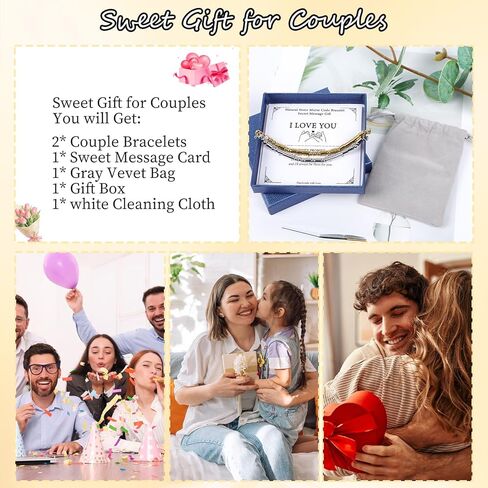 Thrist Morse Code أساور متطابقة للأزواج، أنا أحبك، أساور للأزواج، هدايا مجوهرات له، صديقها، صديقتها، الزوج، عيد الفصح، عيد الميلاد، الذكرى السنوية للتخرج‌ in Kuwait