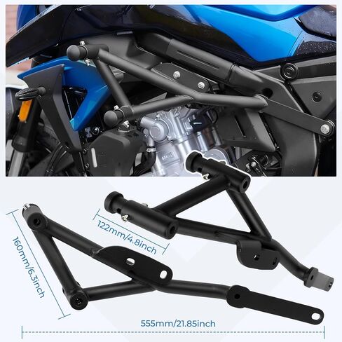 Highway Crash Bars Engine Guard Compatible with CFMOTO 675SR 675SR-R 675SS 675NK 2024 2025, Motorcycle Protection from Drops Accessories in Saudi Arabia