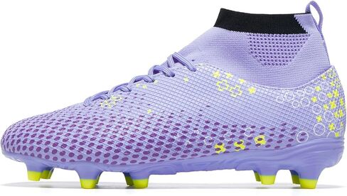 Men's High Tops Soccer Cleats Lace Up Women Lightweight Professional Fooball Boots Athletic Rugby Shoes for Training Sneaker in Saudi Arabia
