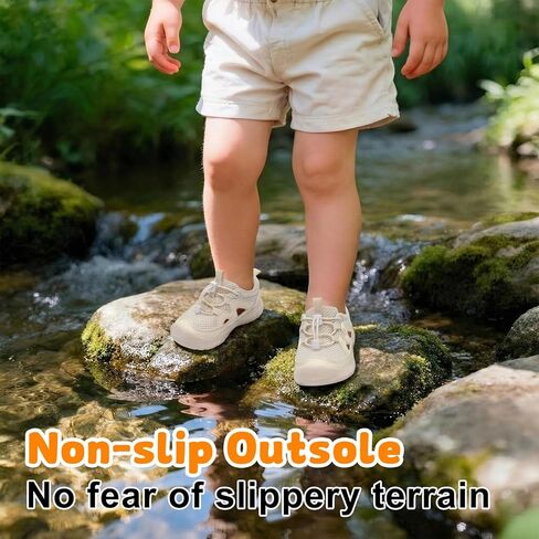 BARERUN Barefoot Toddler Sandals Wide Toe Box Boys Girls Aqua Water Shoes Kids Lightweight Breathable Quick-Dry Non-slip Summer Beach Swim Outdoor Walking Shoes in Kuwait