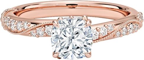 DAJEWELS 1-5 CT خاتم خطوبة مويسانيتي مقطوع على شكل وسادة للنساء 925 فضة 10K 14K 18K خاتم زفاف ذهبي عيد الميلاد هدية اقتراح الذكرى السنوية لها in Saudi Arabia