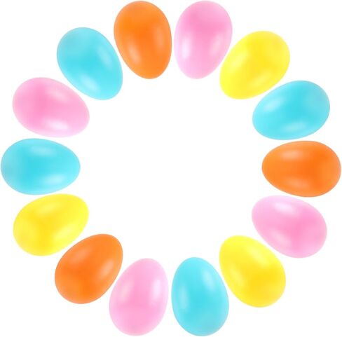 14 PCS Plastic Egg Shakers Percussion Musical Egg Maracas Easter Egg Kids Toys (7 Colors) in Saudi Arabia