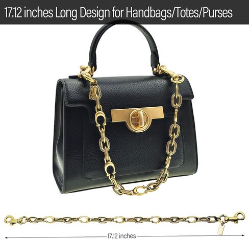 Gold Bag Chain Charm for Handbag, Wallet Chain Charm, Retro Chain Bag Charm Chains Extender in Kuwait