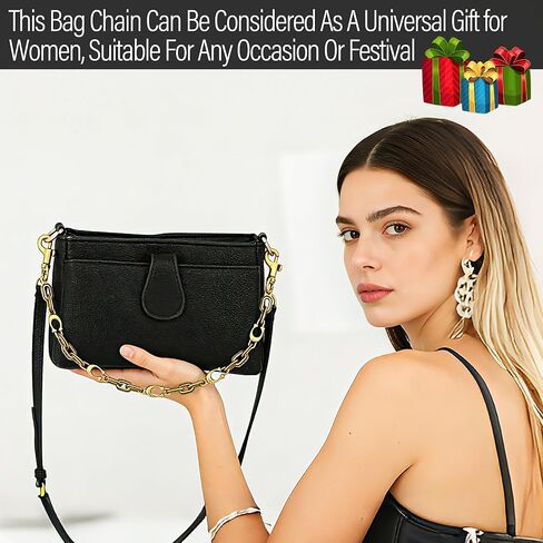 Gold Bag Chain Charm for Handbag, Wallet Chain Charm, Retro Chain Bag Charm Chains Extender in Kuwait