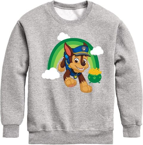 HYBRID APPAREL - Paw Patrol - St. Patrick's Day - Chase the Rainbow - Toddler And Youth Crewneck Fleece Sweatshirt in Saudi Arabia