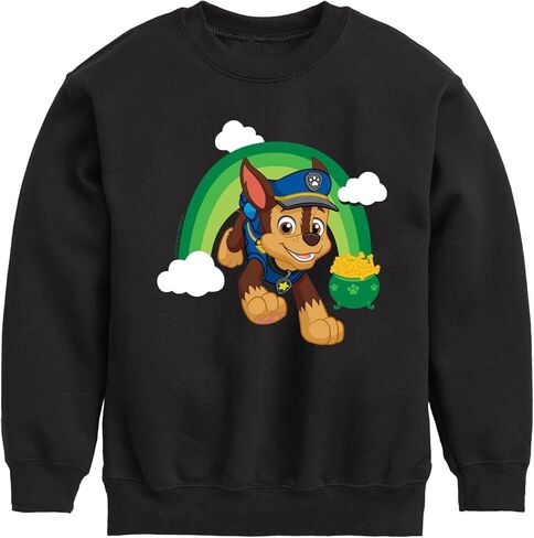 HYBRID APPAREL - Paw Patrol - St. Patrick's Day - Chase the Rainbow - Toddler And Youth Crewneck Fleece Sweatshirt in Saudi Arabia