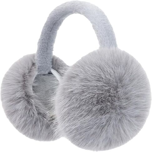 Pocadri Fluffy Ear Muffs for Women Winter Soft Fuzzy Cute Ear Covers Cold Weather Ear Warmers Headband Foldable Earmuffs in Saudi Arabia