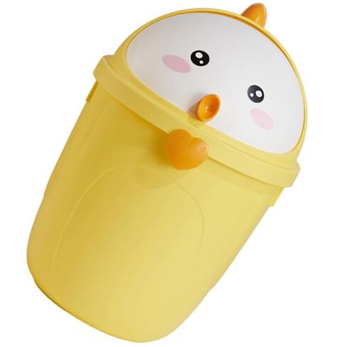 Ciieeo Chick Style Trash Can with Lid Large Desktop Trash Bucket Home Wastebasket for Bedroom Office Room Storage in Saudi Arabia
