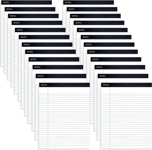 24 حزمة من الوسائد القانونية مقاس 8.5 × 11 بوصة، 50 ورقة لكل مفكرة، وسادات ملاحظات بيضاء، 1200 ورقة كتابة مع صفحات مثقوبة، وسادة قانونية من الورق الأبيض للعمل وتدوين الملاحظات. بواسطة إنداي in Saudi Arabia
