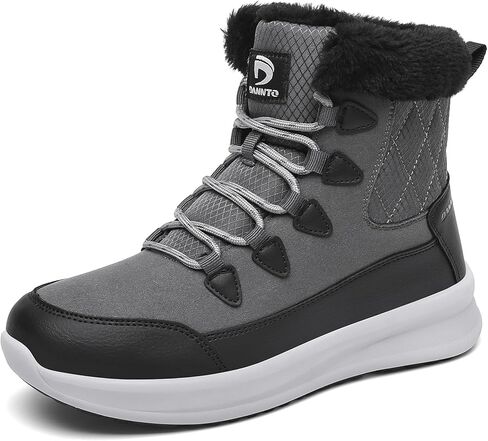 Dannto Womens Winter Snow Boots Warm Fur Lined Ankle Shoes Water Resistant Booties Non Slip Sole in Kuwait