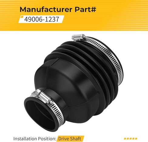 M MATI Drive Shaft Boot w/Clamp for Kawasaki Bayou 300 KLF300 Bayou 400 KLF400 1987-2005 49006-1237 in Saudi Arabia