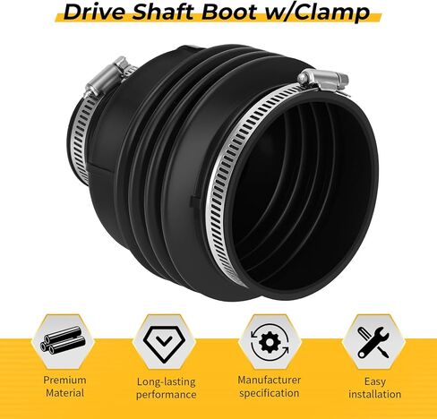 M MATI Drive Shaft Boot w/Clamp for Kawasaki Bayou 300 KLF300 Bayou 400 KLF400 1987-2005 49006-1237 in Saudi Arabia