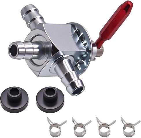 2 Pack 745059 Two-Way 1/4" Fuel Shut Off Valve for Exmark Hustler 1-633347 for Scag 482212 with Fuel Line in Saudi Arabia