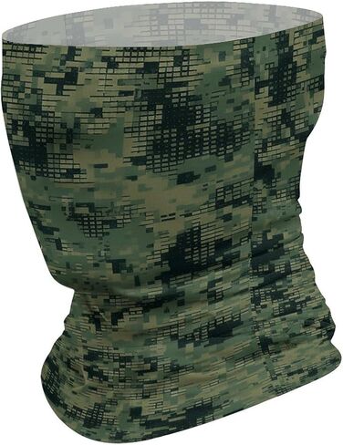 Green Army Digital Camouflage Balaclava UV Protection Face Mask Breathable Neck Gaiter Ski Mask for Men Women Headwear Bandana Elastic Face Scarf in Saudi Arabia