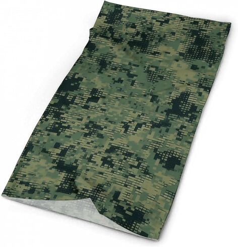 Green Army Digital Camouflage Balaclava UV Protection Face Mask Breathable Neck Gaiter Ski Mask for Men Women Headwear Bandana Elastic Face Scarf in Saudi Arabia