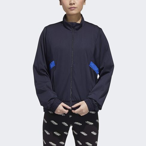 سترة رياضية للنساء من adidas x Zoe Saldana Collection، أزرق، مقاس L in Kuwait