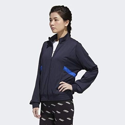 سترة رياضية للنساء من adidas x Zoe Saldana Collection، أزرق، مقاس L in Kuwait