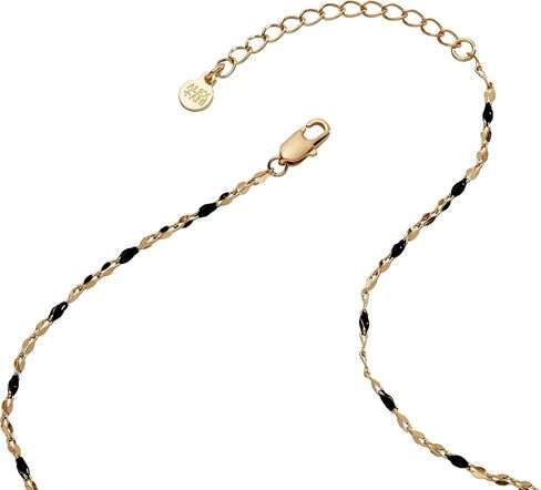 قلادة مضمنة على شكل قطة سماوية من Alex and Ani - مجوهرات سماوية مع قطة سوداء على هلال ذهبي، لونين، خالية من النيكل، قلادة قمر أنيقة للنساء in Kuwait