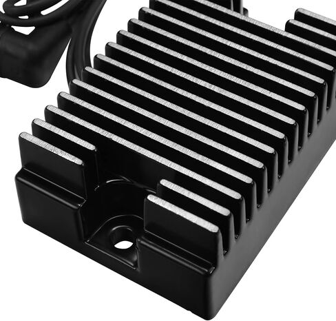 SLMOTO Motorcycle Voltage Regulator Rectifier Fit For Harley Big Twin EVO 1981-1988 Black in Saudi Arabia