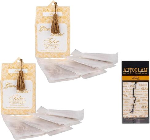 Elanze Designs Tyler Candle KATHINA - Scented Laundry Sachet and Car Vehicle Air Freshener Bundle in Saudi Arabia