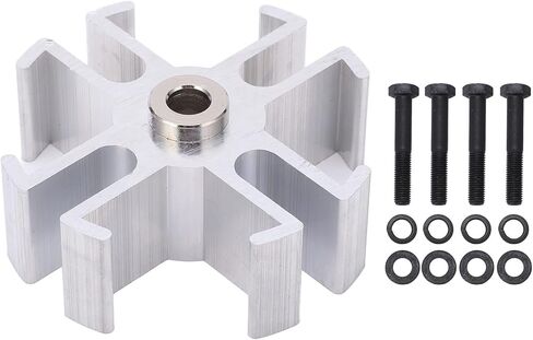 Qqmora 1in Aluminum Radiator Fan Spacer Kit 1210 Replacement for CHEVY SBC BBC Short Long High Hardness Wear High Temperature Direct Replacement Complete Kit with Bolts in Saudi Arabia