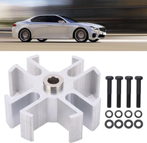 Qqmora 1in Aluminum Radiator Fan Spacer Kit 1210 Replacement for CHEVY SBC BBC Short Long High Hardness Wear High Temperature Direct Replacement Complete Kit with Bolts in Saudi Arabia