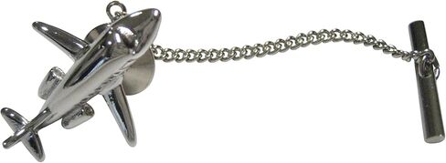 Silver Toned Private Jet Plane Tie Tack in Saudi Arabia