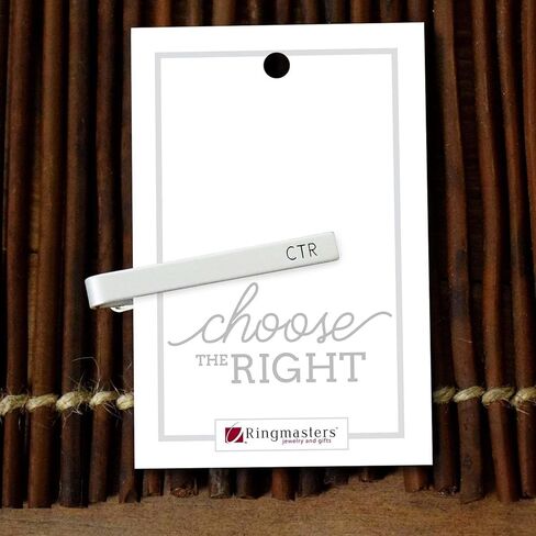 Engraved CTR Silver Tieclip by Ringmasters in Saudi Arabia