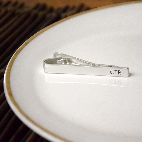 Engraved CTR Silver Tieclip by Ringmasters in Saudi Arabia