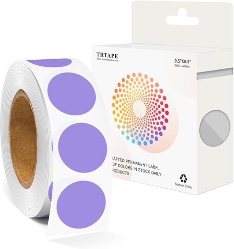 1/2 Inch Round Color Coding Labels (500 Black Dots) - Self-Adhesive Dot Stickers for File Folders, Shipping, Inventory Organization - Bright Color Dots in Saudi Arabia