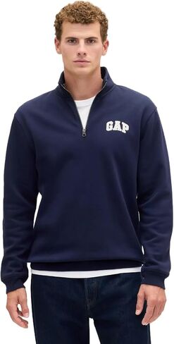 GAP mens Heritage Quarter Zip Mockneck Fleece in Kuwait