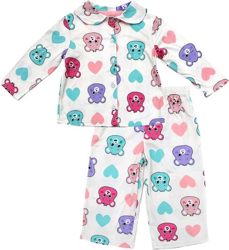 Care Bears Pjs for Girls, Pajamas for Girls, Soft & Stretchy, Cheer, Grumpy, Love-A-Lot Bear & Wish, Toddler & Kids in Saudi Arabia