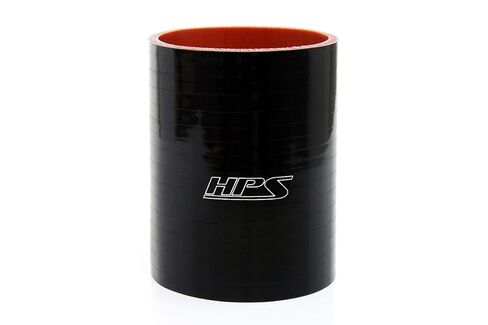 HPS HTSC-150-L4-BLK Silicone High Temperature 4-ply Reinforced Straight Coupler Hose, 100 PSI Maximum Pressure, 4" Length, 1-1/2" ID, Black in Saudi Arabia