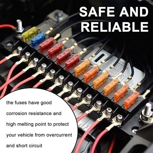 306PCS Car Fuses Assortment Kit,Mixed Vehicle Blade Fuses with Circuit Tester,Standard & Mini & Low Profile Mini Fuse (2A 5A 7.5A 10A 15A 20A 25A 30A 35A) Car Fuse Kit for RV,Auto,SUV,Truck in Saudi Arabia