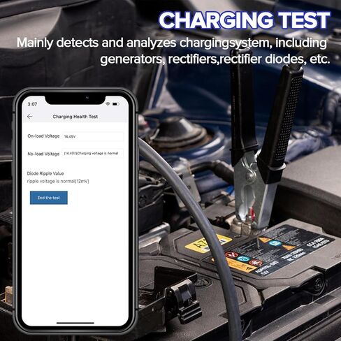 2026 إطلاق جهاز اختبار بطارية السيارة BST360 6V 12V المحدث، جهاز اختبار حمل بطارية بلوتوث، محلل نظام الشحن لنظام Android/iPhone/Launch X431، 100-2000 CCA المولد الفولتميتر in Kuwait