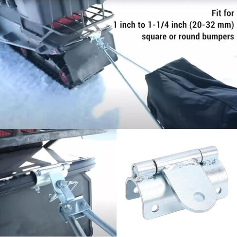 Snowmobile Bumper Hitch Universal Metal Structure, Snowmobile Bumper Tow Hook Replacement for, Universal Hitch, Towing Hook in Saudi Arabia